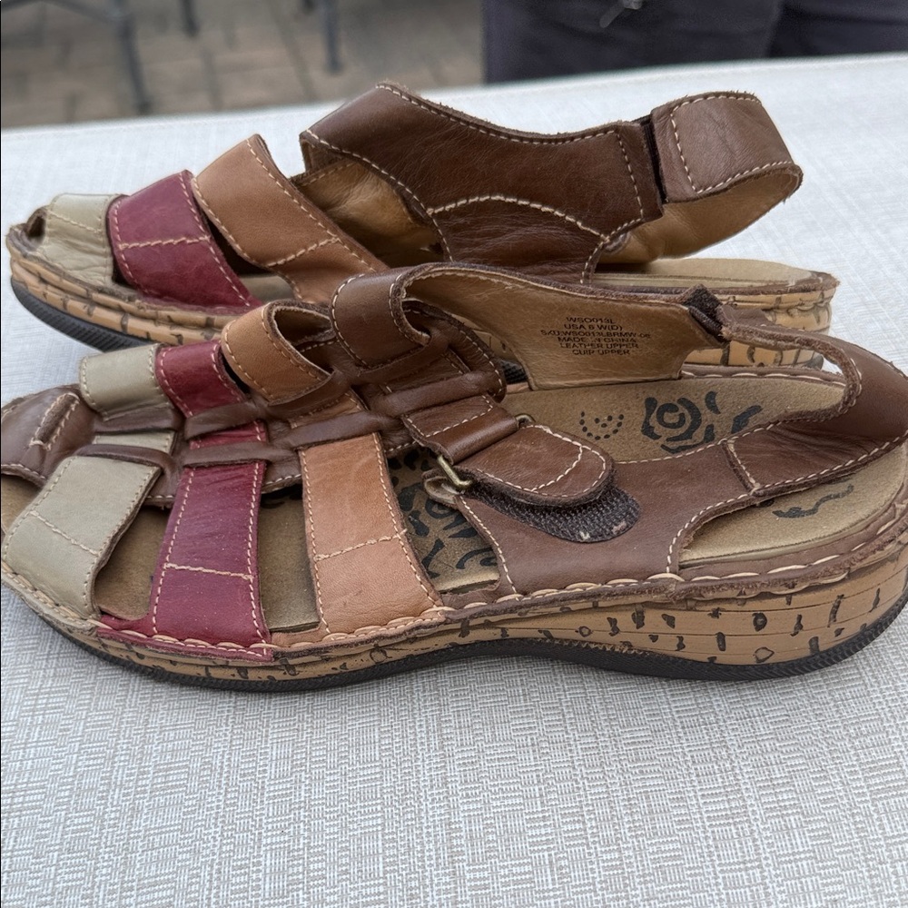 Propet Multi-Color Leather Sandals - Picture 3 of 7